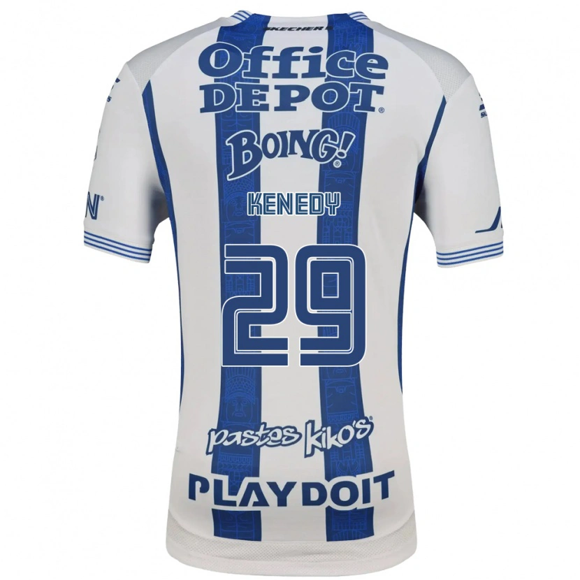 Danxen Homem Camisola Robert Kenedy Nunes Do #29 Branco Azul Marinho Principal 2026/27 Camisa Brasil