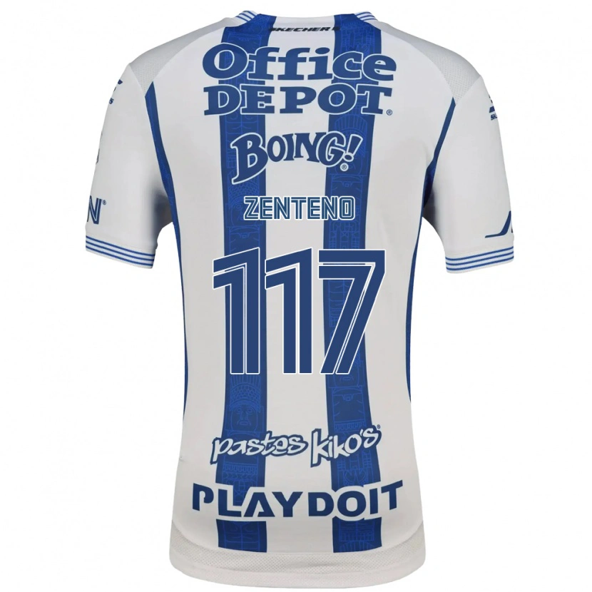 Danxen Homem Camisola Gustavo Zenteno #117 Branco Azul Marinho Principal 2026/27 Camisa Brasil
