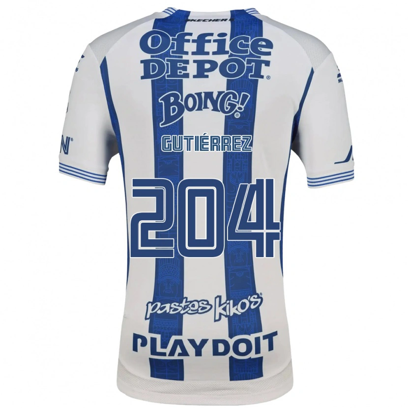 Danxen Homem Camisola Saúl Gutiérrez #204 Branco Azul Marinho Principal 2026/27 Camisa Brasil