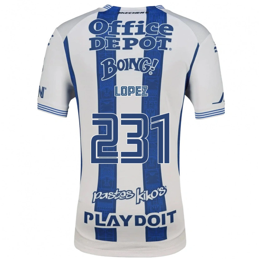 Danxen Homem Camisola Víctor López #231 Branco Azul Marinho Principal 2026/27 Camisa Brasil