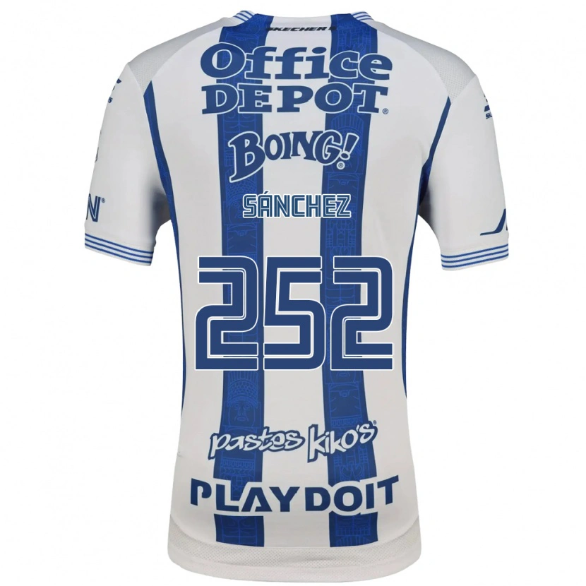 Danxen Homem Camisola Eliud Sánchez #252 Branco Azul Marinho Principal 2026/27 Camisa Brasil