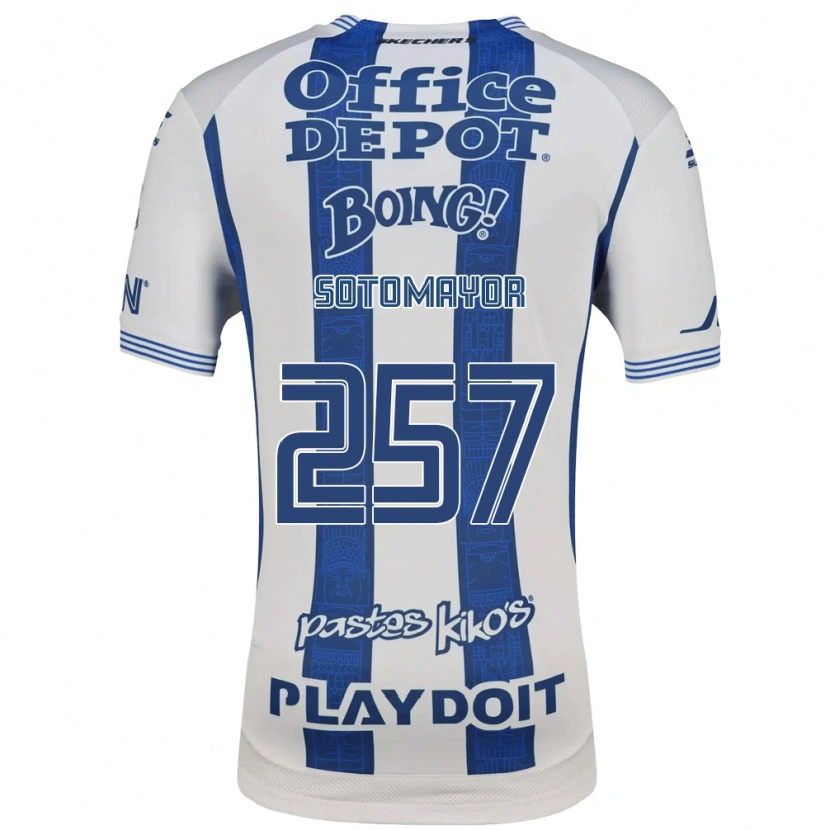 Danxen Homem Camisola Jacob Sotomayor #257 Branco Azul Marinho Principal 2026/27 Camisa Brasil
