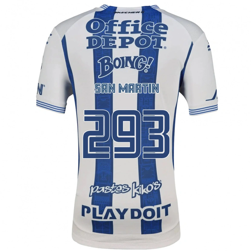 Danxen Homem Camisola Uziel San Martín #293 Branco Azul Marinho Principal 2026/27 Camisa Brasil
