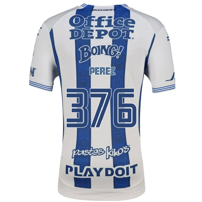 Danxen Homem Camisola Abraham Pérez #376 Branco Azul Marinho Principal 2026/27 Camisa Brasil