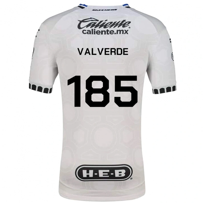 Danxen Homem Camisola Luis Valverde #185 Branco Preto Azul Principal 2026/27 Camisa Brasil