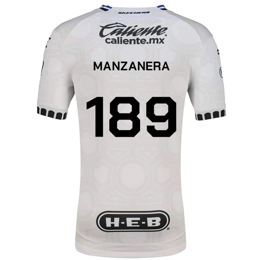 Danxen Homem Camisola Luis Manzanera #189 Branco Preto Azul Principal 2026/27 Camisa Brasil