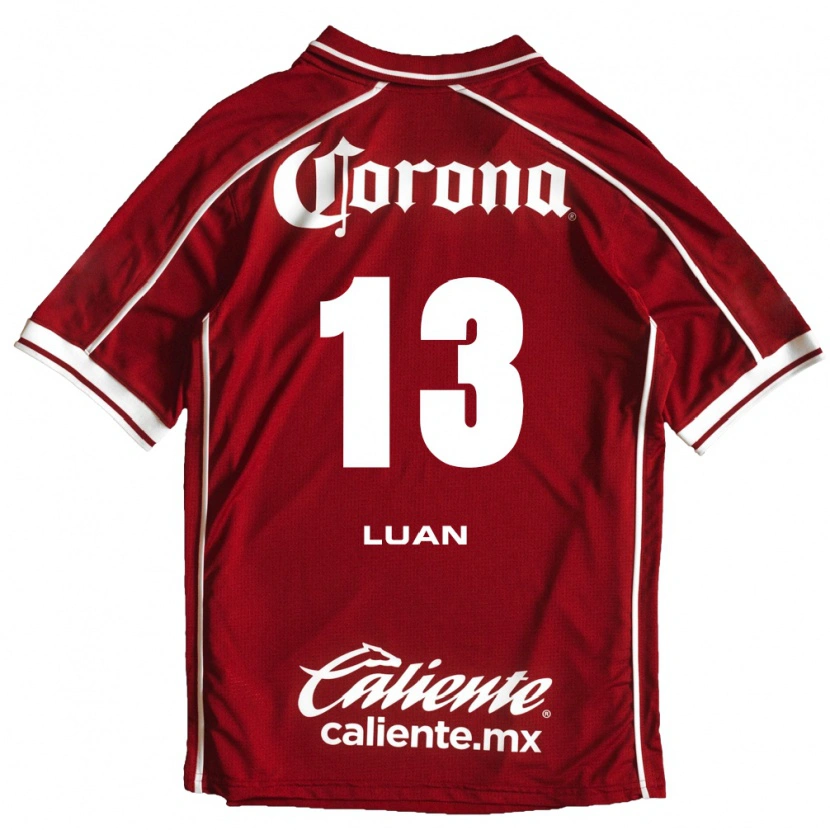 Danxen Homem Camisola Luan Garcia Teixeira #13 Branco Vermelho Principal 2026/27 Camisa Brasil
