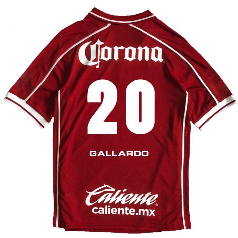 Danxen Homem Camisola Jesús Gallardo #20 Branco Vermelho Principal 2026/27 Camisa Brasil