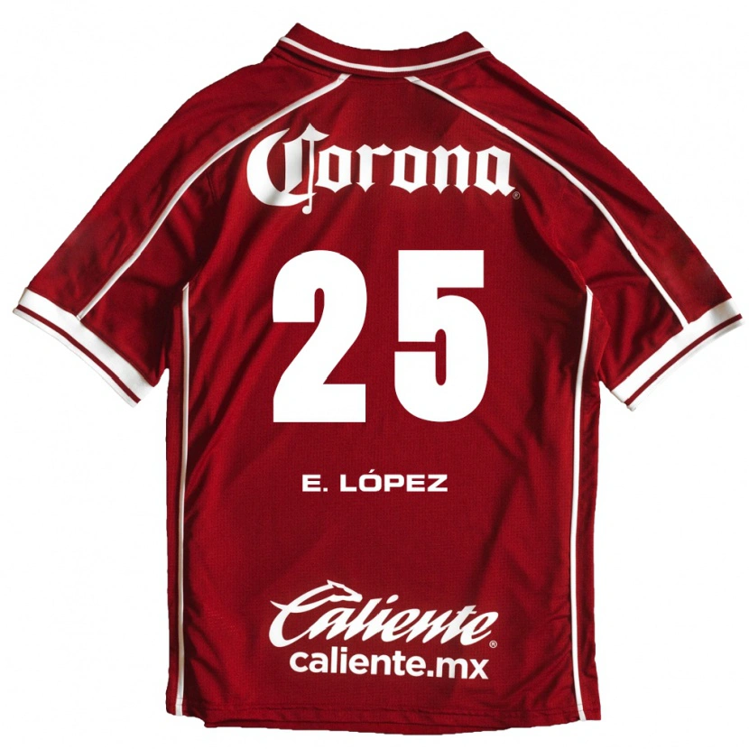 Danxen Homem Camisola Everardo López #25 Branco Vermelho Principal 2026/27 Camisa Brasil