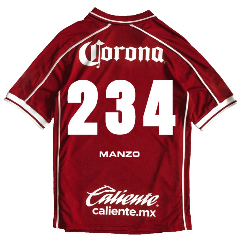 Danxen Homem Camisola Sergio Manzo #234 Branco Vermelho Principal 2026/27 Camisa Brasil