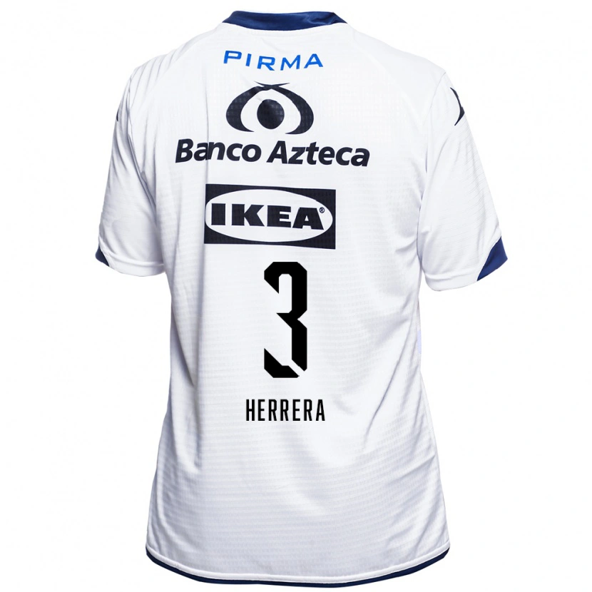 Danxen Homem Camisola Alberto Herrera #3 Branco Preto Azul Principal 2026/27 Camisa Brasil