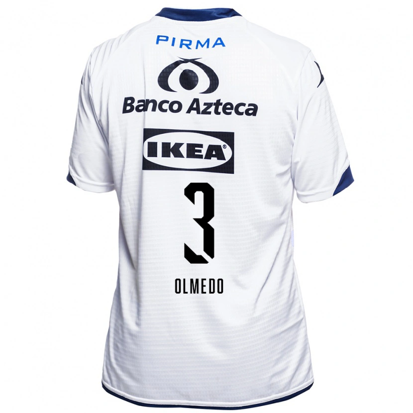 Danxen Homem Camisola Sebastián Olmedo #3 Branco Preto Azul Principal 2026/27 Camisa Brasil