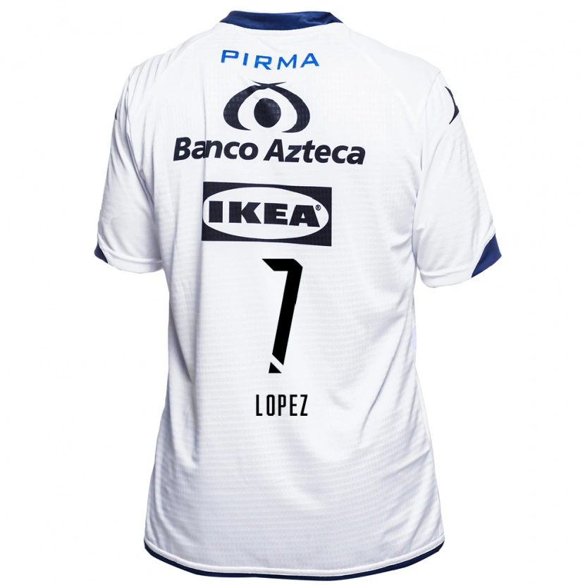 Danxen Homem Camisola Viridiana López #7 Branco Preto Azul Principal 2026/27 Camisa Brasil