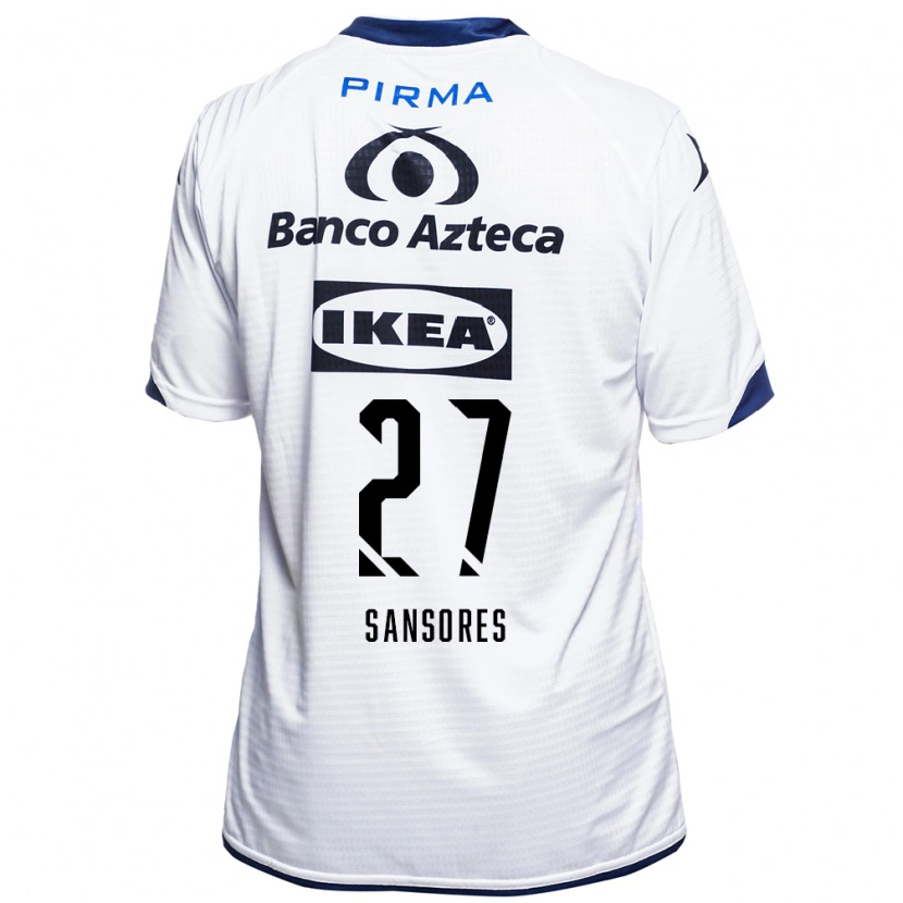 Danxen Homem Camisola Miguel Sansores #27 Branco Preto Azul Principal 2026/27 Camisa Brasil