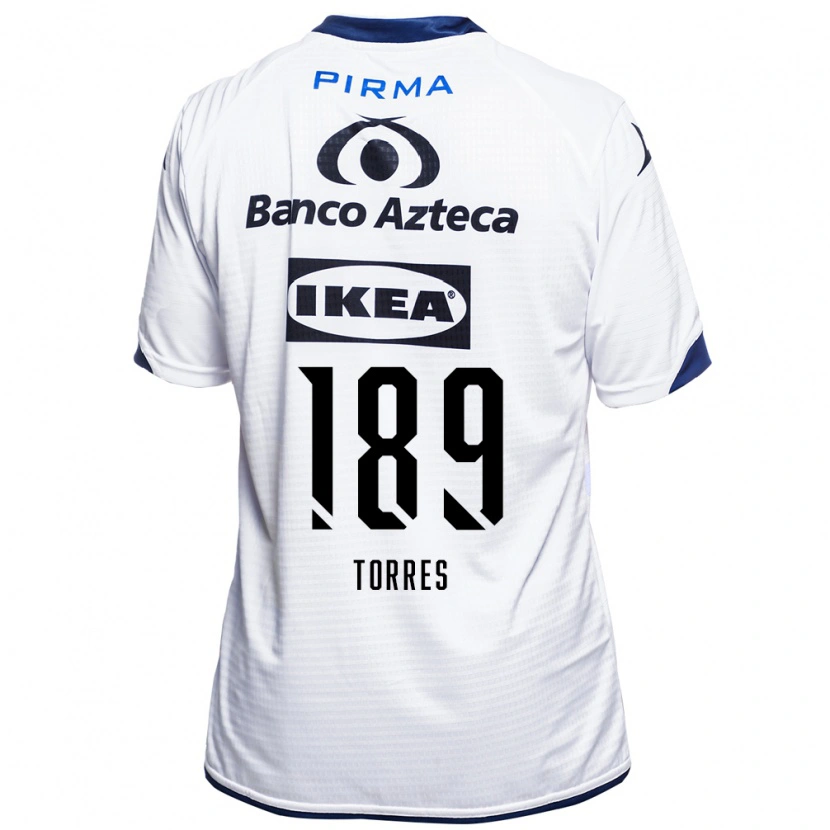 Danxen Homem Camisola Dylan Torres #189 Branco Preto Azul Principal 2026/27 Camisa Brasil