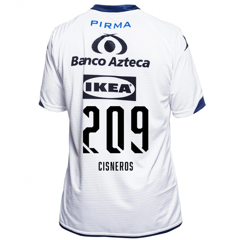 Danxen Homem Camisola Elisvan Cisneros #209 Branco Preto Azul Principal 2026/27 Camisa Brasil