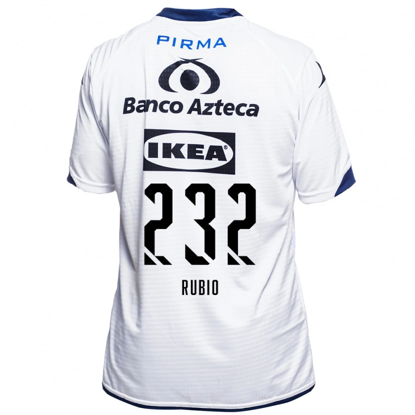 Danxen Homem Camisola Gregorio Rubio #232 Branco Preto Azul Principal 2026/27 Camisa Brasil