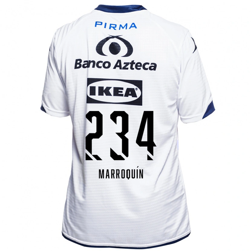 Danxen Homem Camisola Luis Marroquín #234 Branco Preto Azul Principal 2026/27 Camisa Brasil