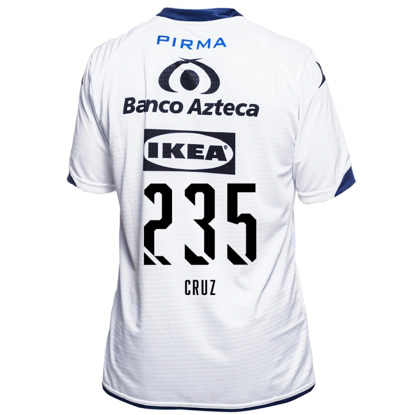 Danxen Homem Camisola Santiago Cruz #235 Branco Preto Azul Principal 2026/27 Camisa Brasil