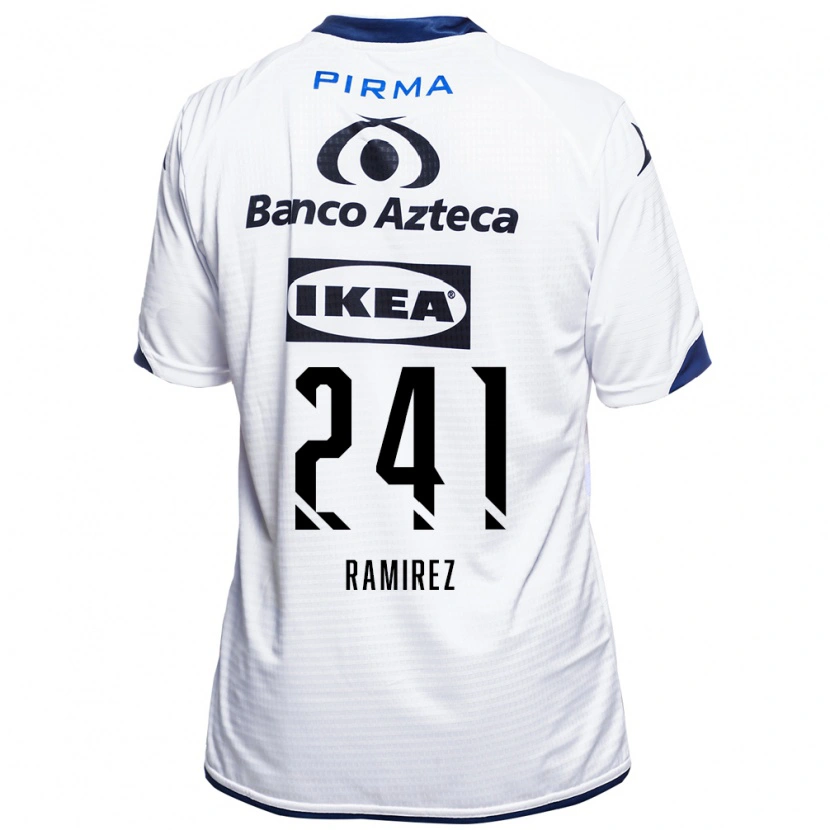 Danxen Homem Camisola Eduardo Ramírez #241 Branco Preto Azul Principal 2026/27 Camisa Brasil