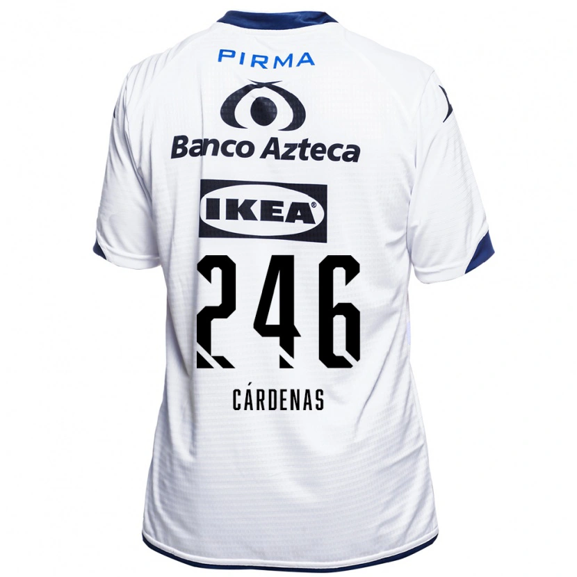 Danxen Homem Camisola Enrique Cárdenas #246 Branco Preto Azul Principal 2026/27 Camisa Brasil