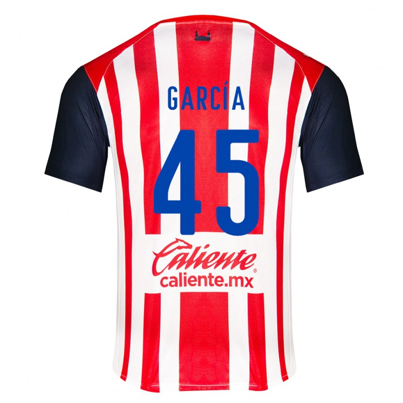 Danxen Homem Camisola Eduardo García #45 Vermelho Preto Branco Principal 2026/27 Camisa Brasil