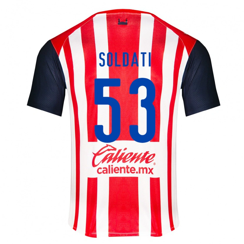 Danxen Homem Camisola Carlo Soldati #53 Vermelho Preto Branco Principal 2026/27 Camisa Brasil