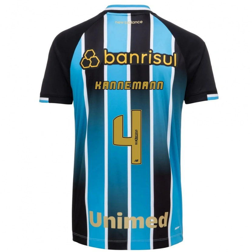 Danxen Homem Camisola Walter Kannemann #4 Azul Marrom Preto Principal 2026/27 Camisa Brasil