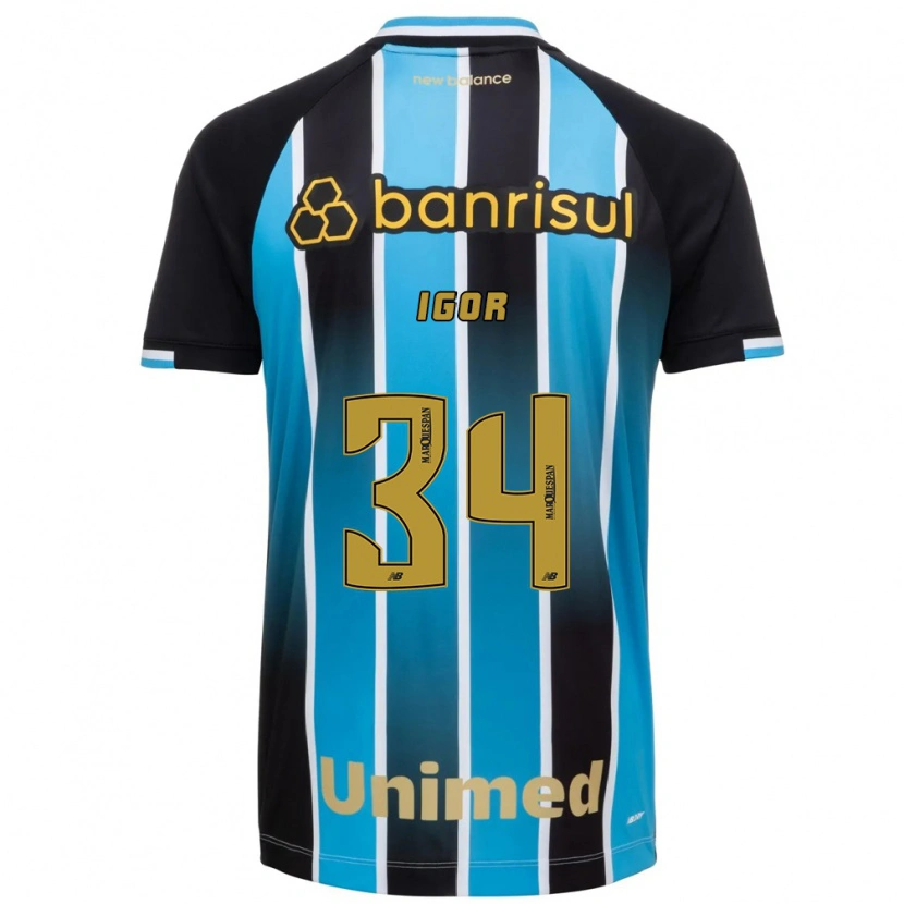 Danxen Homem Camisola Igor #34 Azul Marrom Preto Principal 2026/27 Camisa Brasil