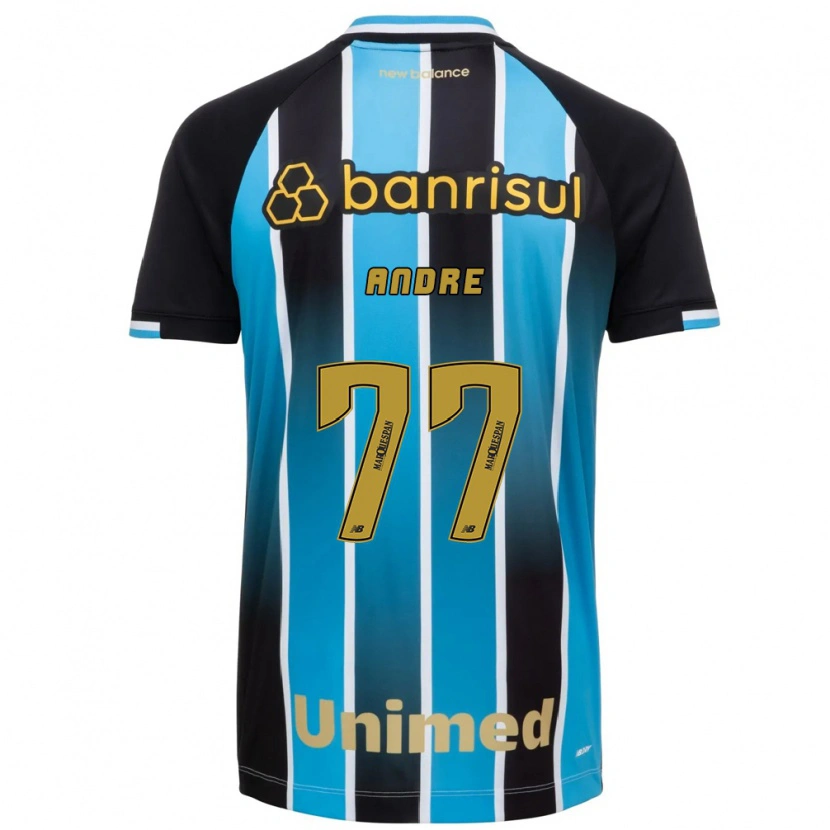 Danxen Homem Camisola André #77 Azul Marrom Preto Principal 2026/27 Camisa Brasil