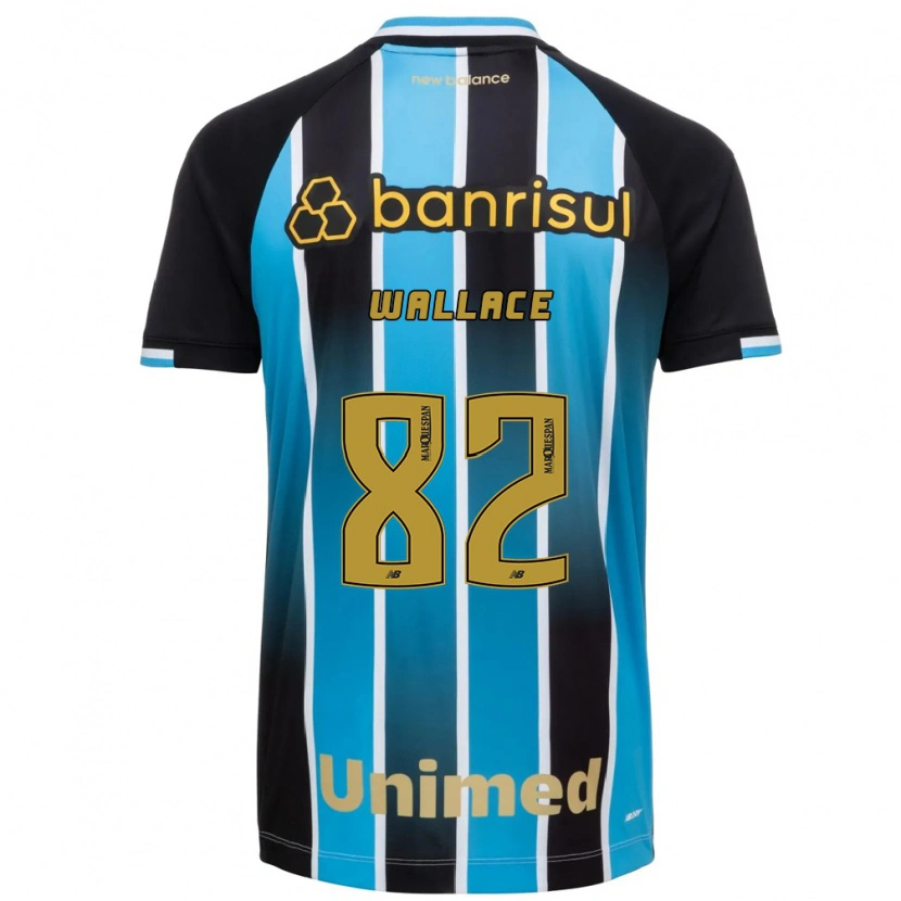 Danxen Homem Camisola Wallace Gomes Da Silva Dos Santos #82 Azul Marrom Preto Principal 2026/27 Camisa Brasil