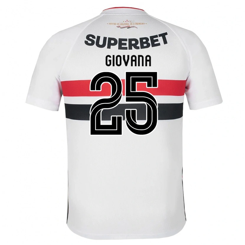 Danxen Homem Camisola Giovana #25 Branco Vermelho Preto Principal 2026/27 Camisa Brasil