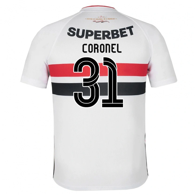 Danxen Homem Camisola Carlos Coronel #31 Branco Vermelho Preto Principal 2026/27 Camisa Brasil
