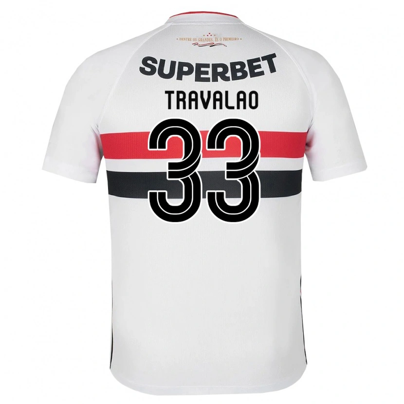 Danxen Homem Camisola Rafa Travalão #33 Branco Vermelho Preto Principal 2026/27 Camisa Brasil
