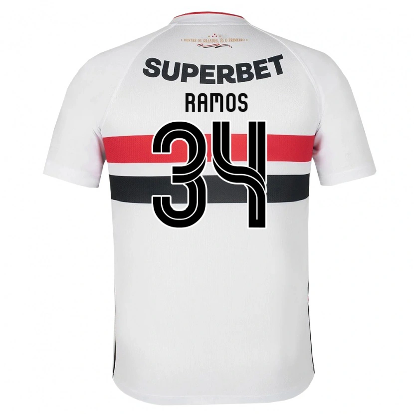 Danxen Homem Camisola Raí Ramos #34 Branco Vermelho Preto Principal 2026/27 Camisa Brasil