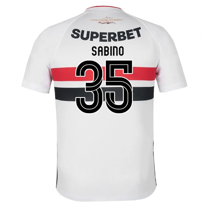 Danxen Homem Camisola José Sabino Chagas Monteiro #35 Branco Vermelho Preto Principal 2026/27 Camisa Brasil