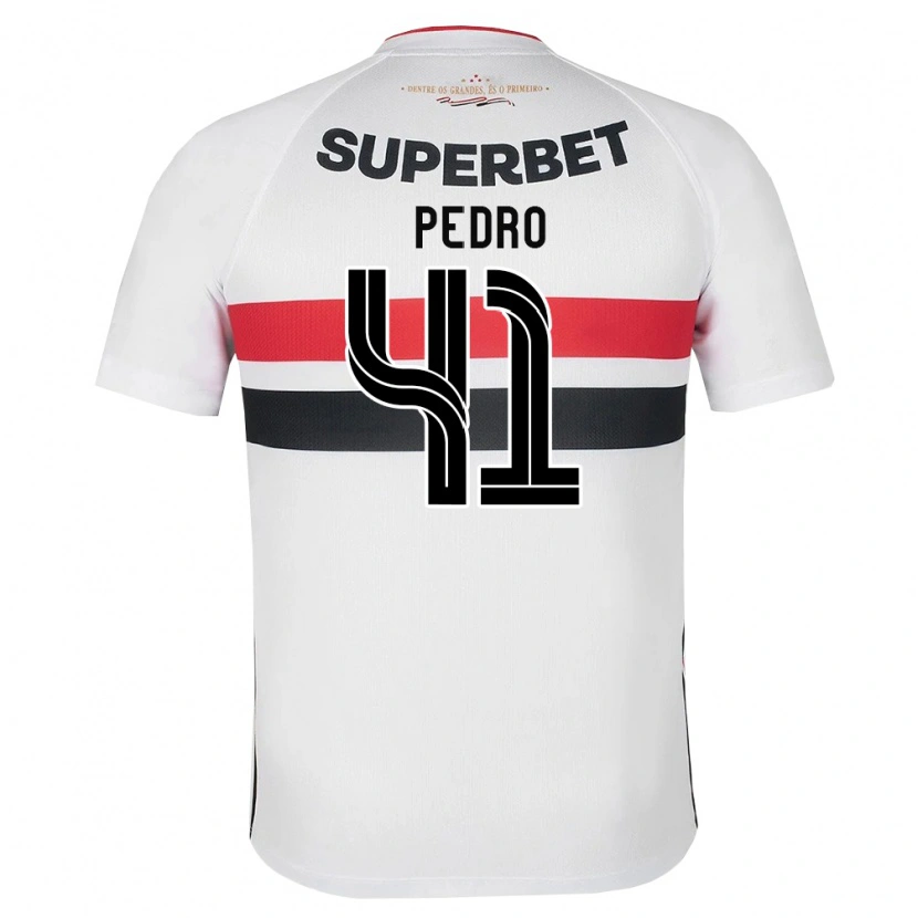 Danxen Homem Camisola João Pedro #41 Branco Vermelho Preto Principal 2026/27 Camisa Brasil