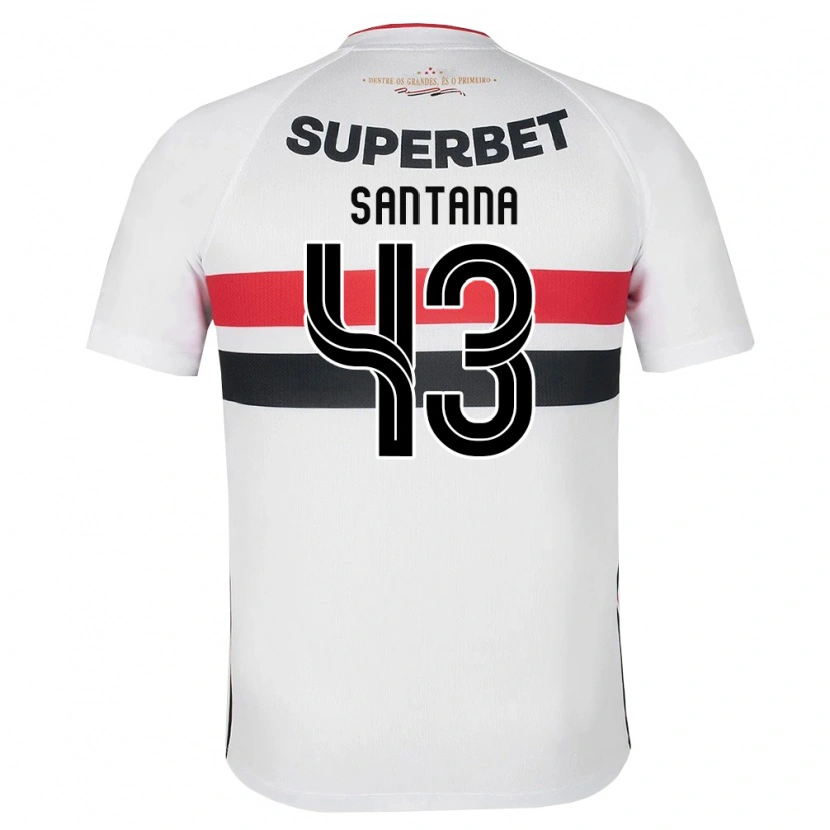 Danxen Homem Camisola Gustavo Santana #43 Branco Vermelho Preto Principal 2026/27 Camisa Brasil