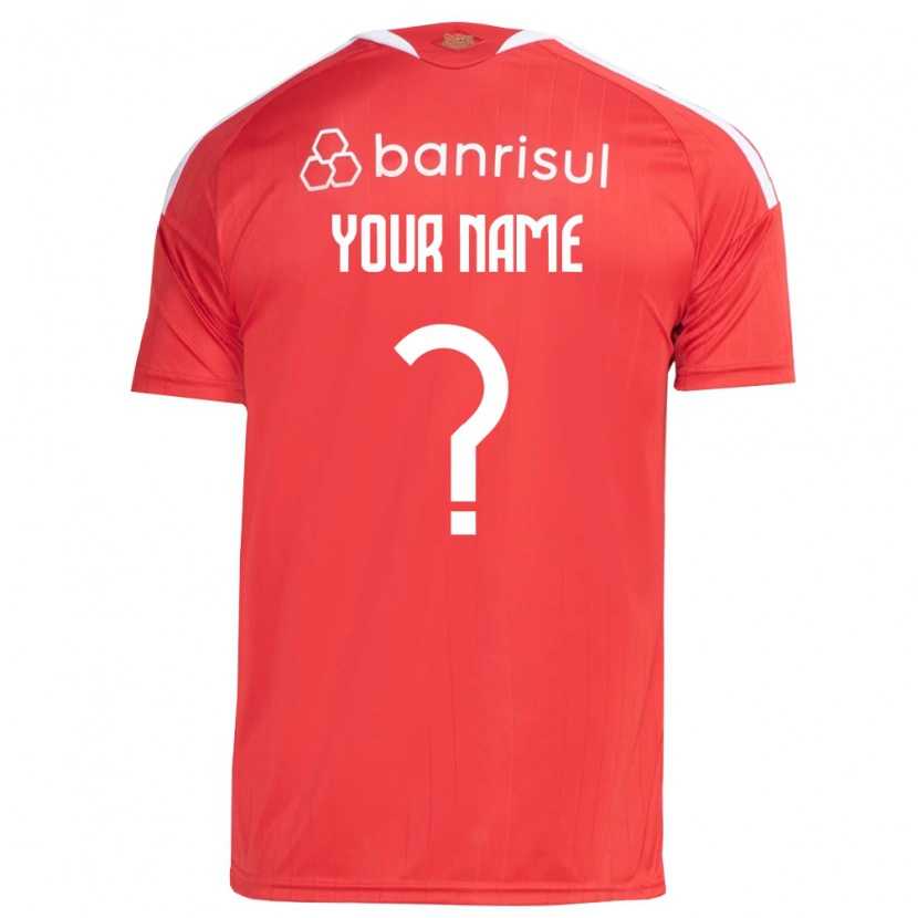 Danxen Homem Camisola Seu Nome #0 Vermelho Branco Principal 2026/27 Camisa Brasil