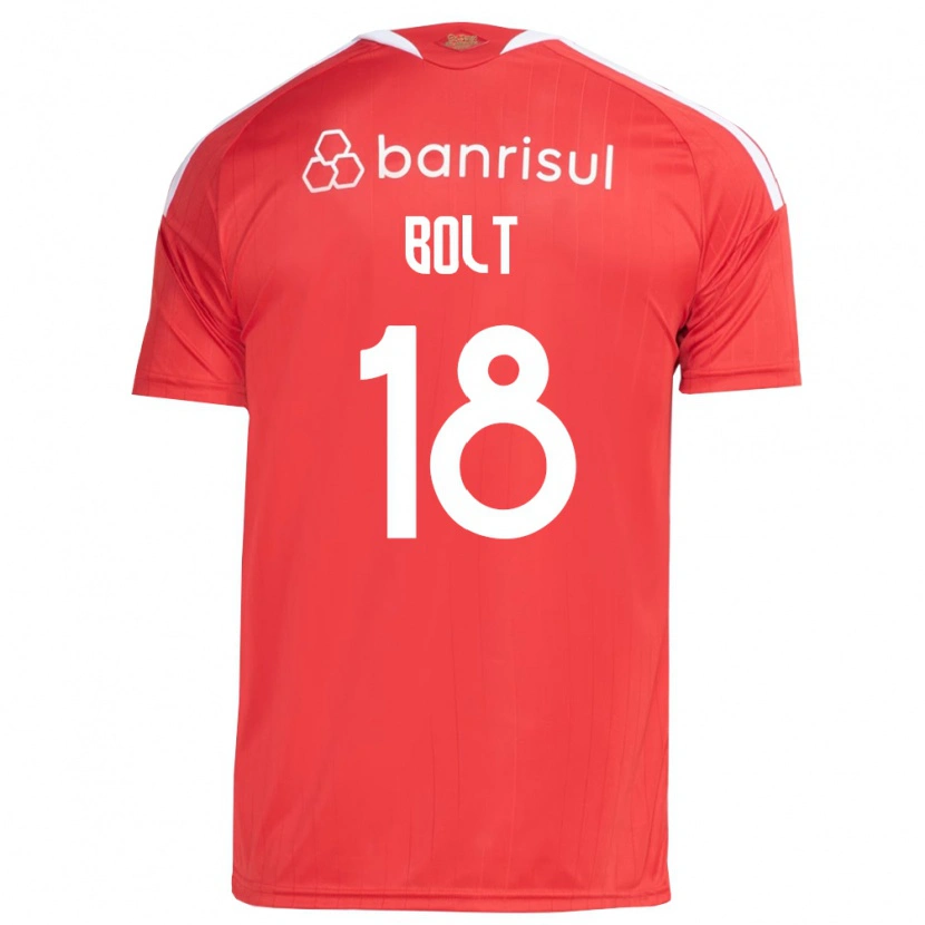 Danxen Homem Camisola Tamara Bolt #18 Vermelho Branco Principal 2026/27 Camisa Brasil
