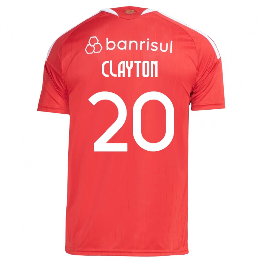 Danxen Homem Camisola Clayton Sampaio Pereira #20 Vermelho Branco Principal 2026/27 Camisa Brasil
