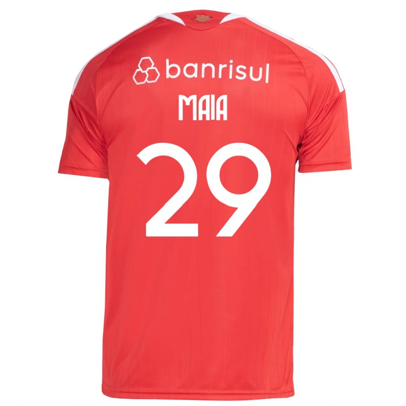 Danxen Homem Camisola Thiago Maia #29 Vermelho Branco Principal 2026/27 Camisa Brasil