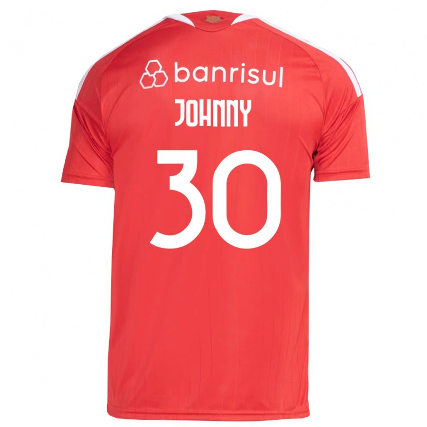Danxen Homem Camisola Johnny #30 Vermelho Branco Principal 2026/27 Camisa Brasil