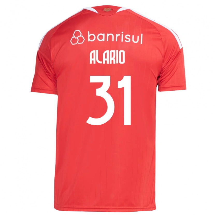 Danxen Homem Camisola Lucas Alario #31 Vermelho Branco Principal 2026/27 Camisa Brasil