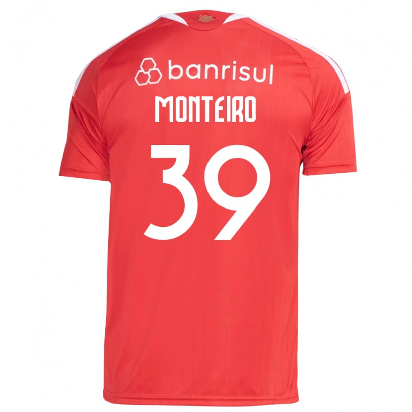 Danxen Homem Camisola Letícia Monteiro #39 Vermelho Branco Principal 2026/27 Camisa Brasil