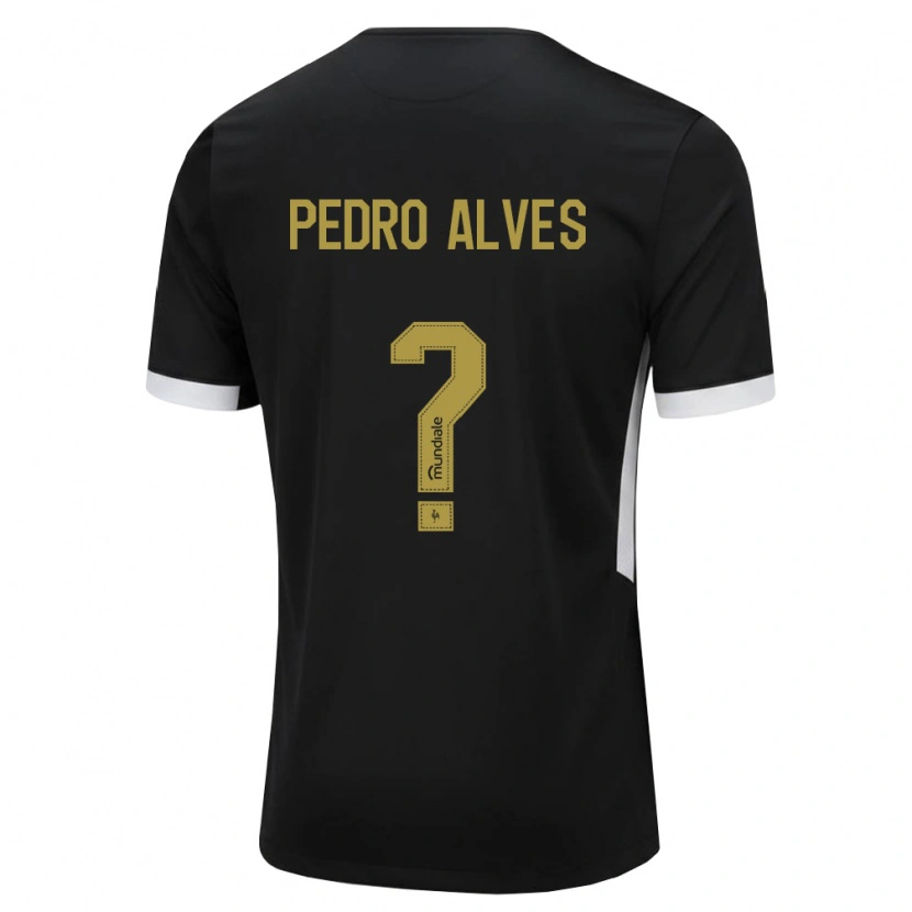 Danxen Homem Camisola Pedro Alves #0 Preto Branco Amarelo Principal 2026/27 Camisa Brasil