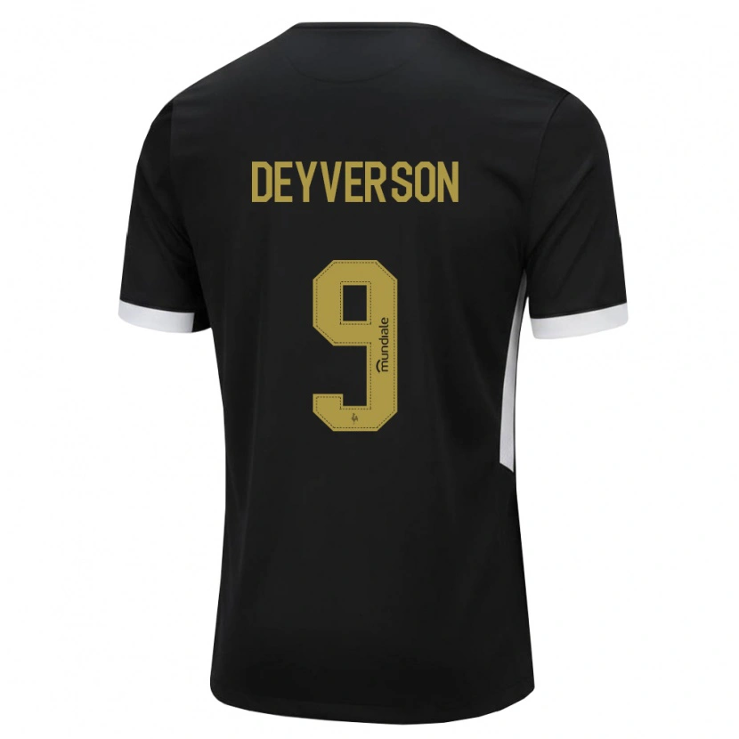 Danxen Homem Camisola Deyverson #9 Preto Branco Amarelo Principal 2026/27 Camisa Brasil