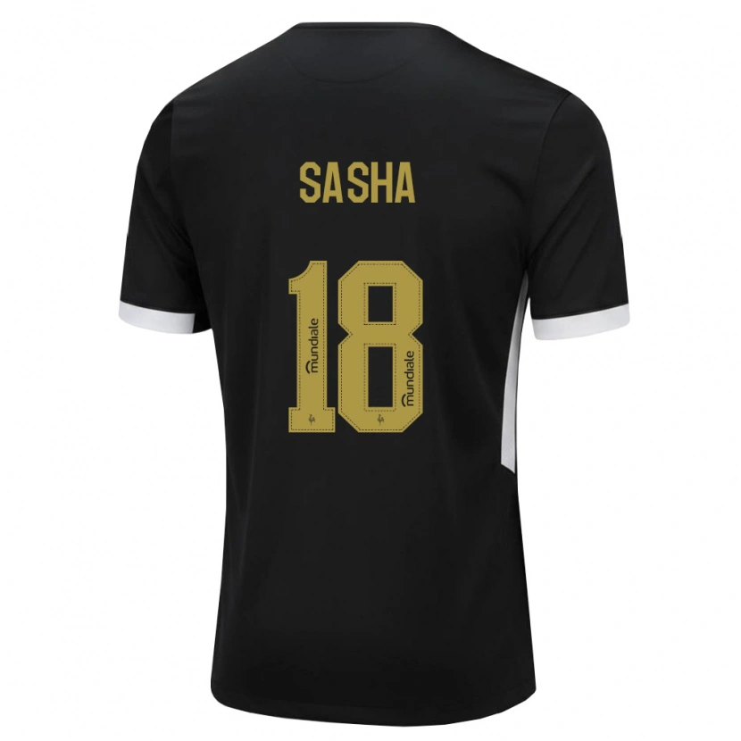 Danxen Homem Camisola Eduardo Sasha #18 Preto Branco Amarelo Principal 2026/27 Camisa Brasil