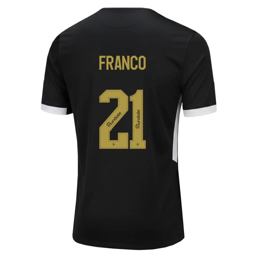 Danxen Homem Camisola Alan Franco #21 Preto Branco Amarelo Principal 2026/27 Camisa Brasil