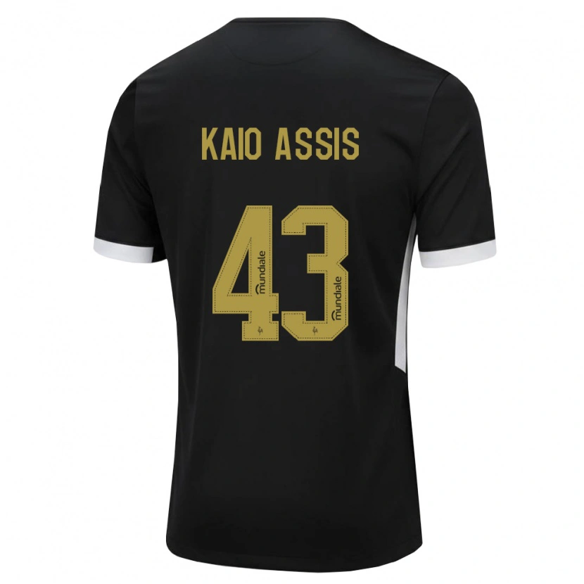 Danxen Homem Camisola Kaio Assis #43 Preto Branco Amarelo Principal 2026/27 Camisa Brasil